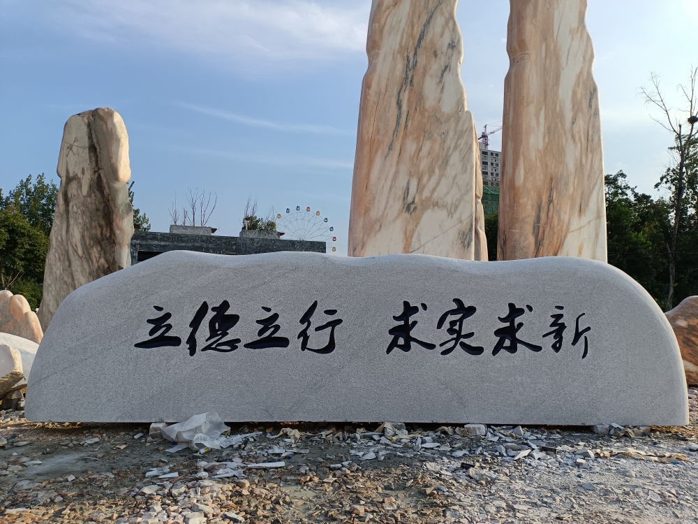 重慶綦江醫(yī)科學院花崗巖景觀石雕塑