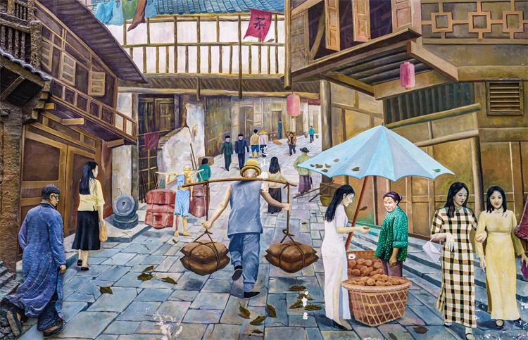 四川萬源不銹鋼板景墻