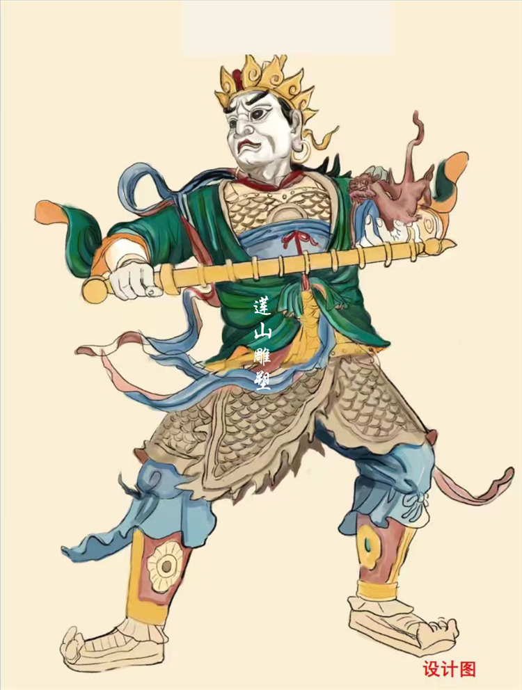 四川成都道觀人物雕塑設(shè)計(jì)
