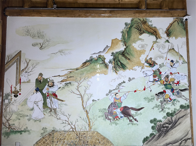 湖北安化茶馬古道墻繪浮雕
