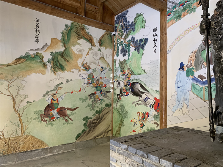 湖北安化茶馬古道墻繪浮雕